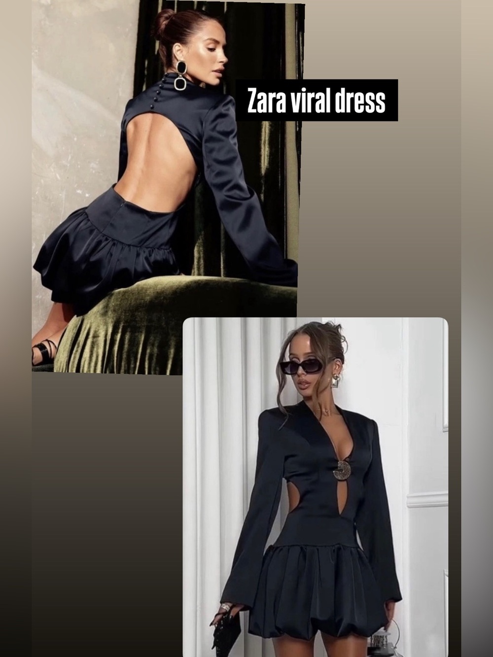 TREND NEW ! ZARA  SATIN PUFFBALL DRESS 
🚨FIRM PRICE NO DISCOUNT ON THIS DRESS